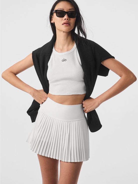 ALO Yoga Dresses & Skirts - ALO Yoga White Pleated Tennis Skirt
